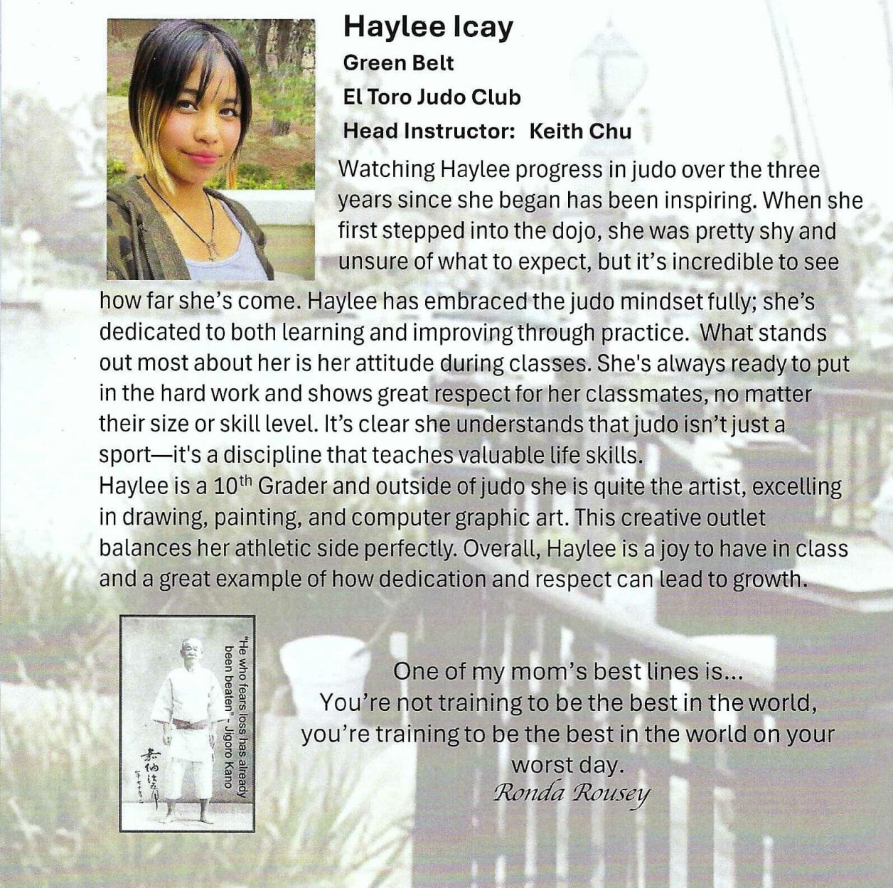 Haylee- Award 2025